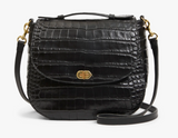 TURNLOCK LOUIS W/ TOP HANDLE - CONGO CROCO IN BLACK