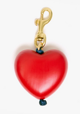 GRANDE HEART FOB IN POPPY