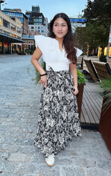 WANDA SKIRT IN MOONLIT FLORAL