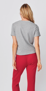 S/S BOXY CREW TEE - SKI THE PINES