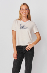 S/S BOXY CREW TEE - FRENCH ACADEMY