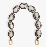 SHORTIE STRAP - CAMEO IN BORWN/CREAM