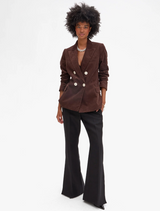 LE BLAZER - THIN WALE CORDUROY IN CHOCOLATE