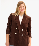 LE BLAZER - THIN WALE CORDUROY IN CHOCOLATE