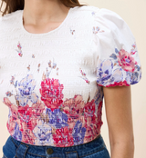 RYA TOP IN CAMELLIA PRINT