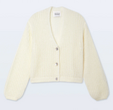 MOHAIR LUXE CARDIGAN IN IVORY