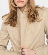 VAVY TAILLEUR PINSTRIPES BLAZER IN COOKIE