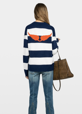 MIKYZ LC STRIPES WINGS SWEATER IN MARINE