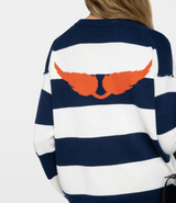 MIKYZ LC STRIPES WINGS SWEATER IN MARINE