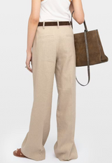 PANOL TAILLEUR PINSTRIPES TROUSER IN COOKIE