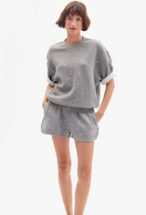 LE JOGGING SHORT IN SPLATTER