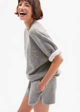 LE JOGGING SHORT IN SPLATTER