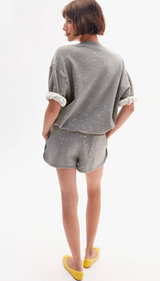 LE JOGGING SHORT IN SPLATTER