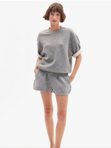 SHORT SLEEVE SWEATSHIRT / SPLATTER