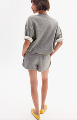 SHORT SLEEVE SWEATSHIRT / SPLATTER