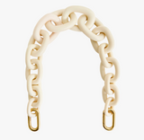 SHORTIE STRAP IN GRADUAL LINK MATTE RESIN EGGNOG