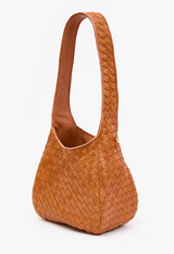 PETIT BANDO MEDIUM WOVEN DIAGONAL IN NATURAL