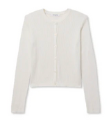 ADA POINTELLE BUTTON DOWN L/S CARDIGAN