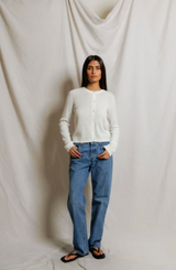 ADA POINTELLE BUTTON DOWN L/S CARDIGAN