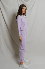 ZIGGY INSIDE OUT FLEECE / SHRUNKEN CREW IN ULTRAVIOLET