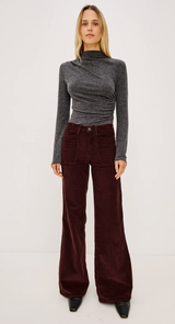 OLIVOS PALAZZO PANT IN HICKORY