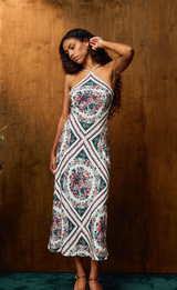 CORNELIA ANKLE DRESS IN CARMELLA PRINT