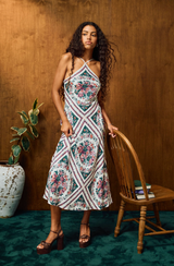 CORNELIA ANKLE DRESS IN CARMELLA PRINT