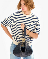 Moyen Messenger - Medium Woven Diagonal in Twilight