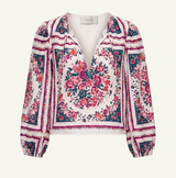 ALICE TOP IN CARMELLA PRINT