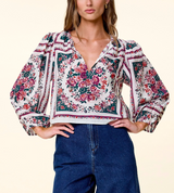ALICE TOP IN CARMELLA PRINT