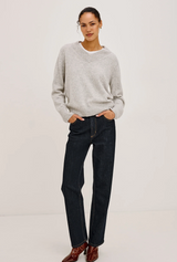 LIDYA SWEATER IN HEATHER CAMEL