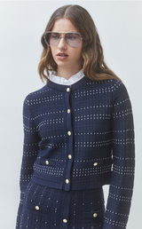 GANELI CARDIGAN IN BLEU NUIT