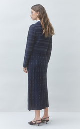 GANELI CARDIGAN IN BLEU NUIT