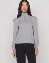 JESSIE SWEATSHIRT IN HEATHER GREY