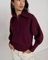 ASHTON PULLOVER IN TRUFFLE