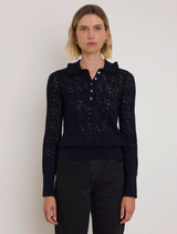 CHLOE LACE SWEATER IN NIGHT SKY