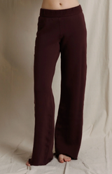 MARLEY INSIDE OUT FLEECE PANTS IN CHERRY LACQUER