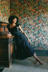MABLE MIDI DRESS IN BLACK