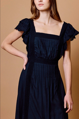 MABLE MIDI DRESS IN BLACK
