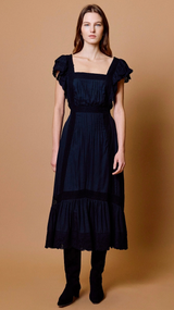 MABLE MIDI DRESS IN BLACK