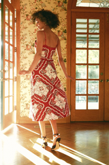ANNABELLE MIDI DRESS IN VIRELLE PRINT
