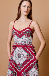 ANNABELLE MIDI DRESS IN VIRELLE PRINT