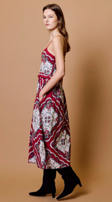 ANNABELLE MIDI DRESS IN VIRELLE PRINT
