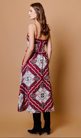 ANNABELLE MIDI DRESS IN VIRELLE PRINT