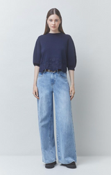 PARVI SWEATSHIRT IN BLEU NUIT