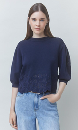 PARVI SWEATSHIRT IN BLEU NUIT