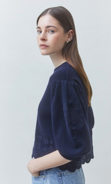 PARVI SWEATSHIRT IN BLEU NUIT