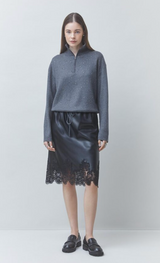 PRISTO PULLOVER IN CARBONE
