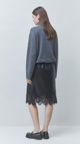 PRISTO PULLOVER IN CARBONE