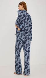 VARRA PAJAMA SET IN MIDNIGHT JAGUAR